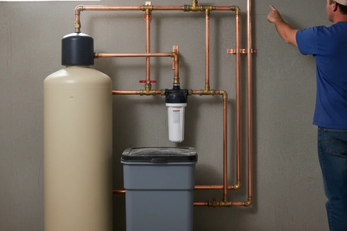 Whole-house water treatment system installed in Advance